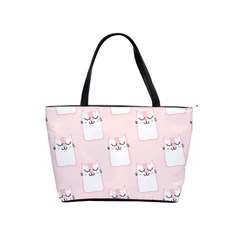 Pattern Pink Cute Sweet Fur Cats Classic Shoulder Handbag by Salman4z