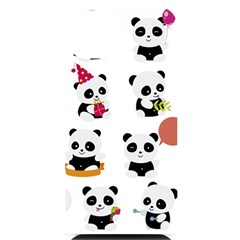 Playing Panda Cartoon Iphone 14 Plus Black Uv Print Case