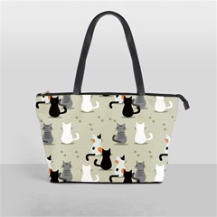 Cute Cat Seamless Pattern Classic Shoulder Handbag by Salman4z