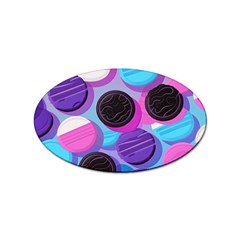 Cookies Chocolate Cookies Sweets Snacks Baked Goods Sticker Oval (10 Pack) by Ravend