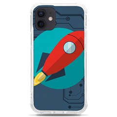 Rocket-with-science-related-icons-image Iphone 12 Mini Tpu Uv Print Case	