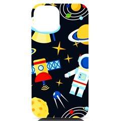 Space Seamless Pattern Iphone 14 Black Uv Print Case