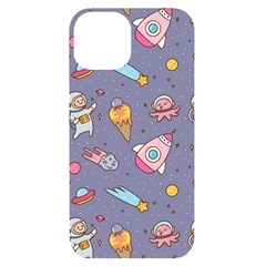 Outer-space-seamless-background Iphone 14 Black Uv Print Case