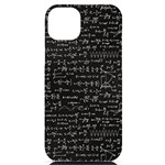 Math-equations-formulas-pattern iPhone 14 Plus Black UV Print Case Front