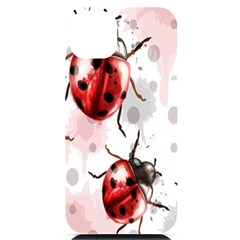 Ladybugs-pattern-texture-watercolor Iphone 14 Plus Black Uv Print Case