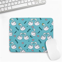 Elegant Swan Pattern Design Small Mousepad by pakminggu