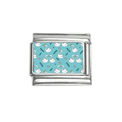 Elegant Swan Pattern Design Italian Charm (9mm) by pakminggu