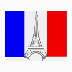 Eiffel-tower-france-flag-tower- Small Glasses Cloth by 99art