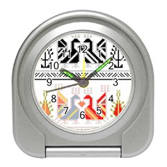 Bulgarian Folk Art Folk Art Travel Alarm Clock by 99art