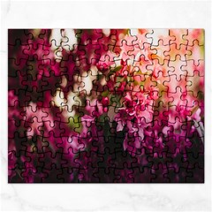 Pink Flower Rectangular Jigsaw Puzzl by artworkshop