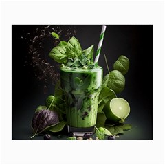 Drink Spinach Smooth Apple Ginger Small Glasses Cloth by Ndabl3x