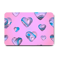 Hearts Pattern Love Small Doormat by Ndabl3x