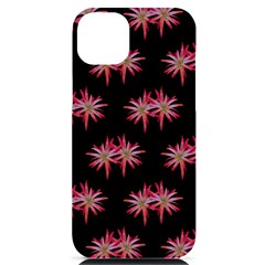 Chic Dreams Botanical Motif Pattern Design Iphone 14 Plus Black Uv Print Case