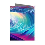 Wave Ocean Sea Tsunami Nautical Nature Water Mini Greeting Cards (Pkg of 8) Left