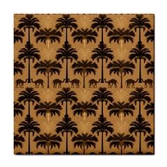 Camel Palm Tree Tile Coaster by Vaneshop