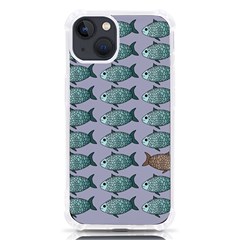 Fishes Pattern Background Theme Art Iphone 13 Tpu Uv Print Case