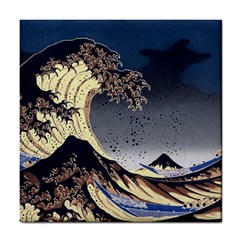 The Great Wave Off Kanagawa Japanese Waves Tile Coaster by Vaneshop