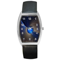 Abstract Background Pattern Barrel Style Metal Watch by Cowasu