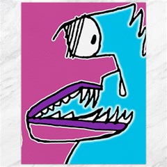 Funny Monster With Surprise Expression Drawing Canvas 12  X 16  by dflcprintsclothing