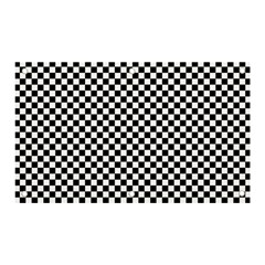 Black And White Checkerboard Background Board Checker Banner And Sign 5  X 3  by Amaryn4rt