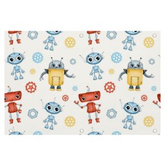 Cute-cartoon-robots-seamless-pattern Banner And Sign 6  X 4  by uniart180623