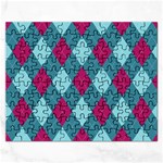 Argyle-pattern-seamless-fabric-texture-background-classic-argill-ornament Rectangular Jigsaw Puzzl Front