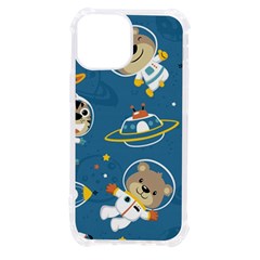 Seamless-pattern-funny-astronaut-outer-space-transportation Iphone 13 Mini Tpu Uv Print Case by uniart180623