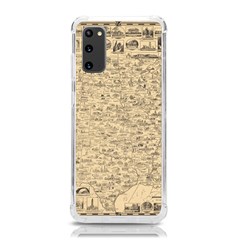 1940 Vintage Map Of The Usa Samsung Galaxy S20 6 2 Inch Tpu Uv Case