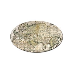 Tartaria Tartaria Empire Map Vintage World Sticker Oval (100 Pack)