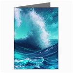 Tsunami Tidal Wave Ocean Waves Sea Nature Water Greeting Cards (Pkg of 8) Left