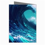 Tsunami Tidal Wave Ocean Waves Sea Nature Water Greeting Cards (Pkg of 8) Right