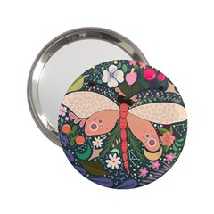 Bug Nature Flower Dragonfly 2 25  Handbag Mirrors by Ravend