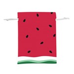 Minimalist Summer Watermelon Wallpaper Lightweight Drawstring Pouch (S) Front