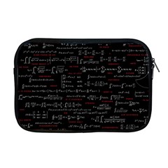 Black Background With Text Overlay Digital Art Mathematics Apple Macbook Pro 17  Zipper Case