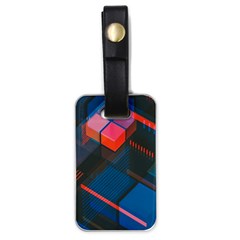 Minimalist Abstract Shaping Abstract Digital Art Minimalism Luggage Tag (one Side) by uniart180623