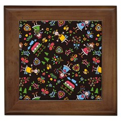 Cartoon Texture Framed Tile by uniart180623