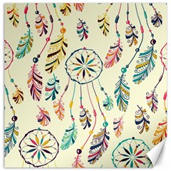 Dreamcatcher Abstract Pattern Canvas 12  X 12  by uniart180623