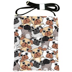 Many Dogs Pattern Shoulder Sling Bag by Simbadda