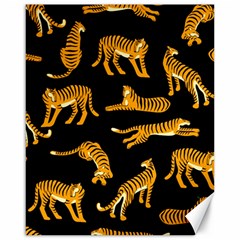 Seamless Exotic Pattern With Tigers Canvas 16  X 20  by Simbadda