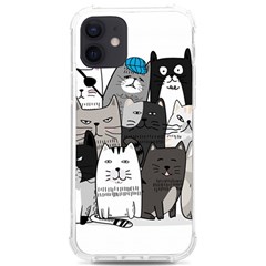 Cute Cat Hand Drawn Cartoon Style Iphone 12/12 Pro Tpu Uv Print Case by Simbadda