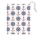 Nautical-seamless-pattern Drawstring Pouch (4XL) Front