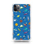 Space Rocket Solar System Pattern iPhone 11 Pro Max 6.5 Inch TPU UV Print Case Front