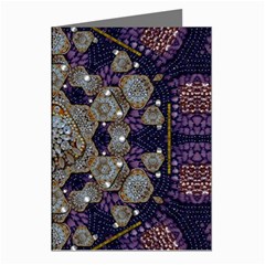 Flowers Of Diamonds In Harmony And Structures Of Love Greeting Cards (pkg Of 8) by pepitasart