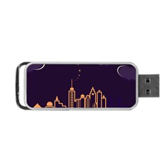 Skyscraper Town Urban Towers Portable Usb Flash (one Side) by pakminggu