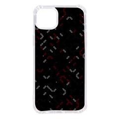 Abstract Dark Pattern Minimal Iphone 14 Plus Tpu Uv Print Case