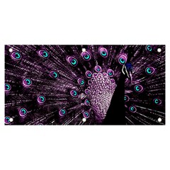 Purple Peacock Banner And Sign 6  X 3  by Bedest