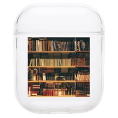 Books On Bookshelf Assorted Color Book Lot In Bookcase Library Airpods 1/2 Case by Ravend