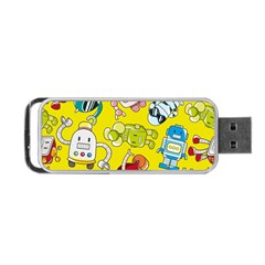 Robot Pattern Portable Usb Flash (one Side) by Ndabl3x