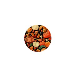 Thanksgiving Pattern 1  Mini Buttons by Valentinaart