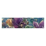 Abstract Blossoms  Banner and Sign 4  x 1  Front